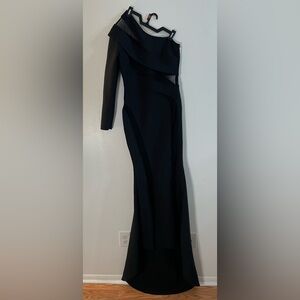 Fashion Nova One Shoulder Black Dress